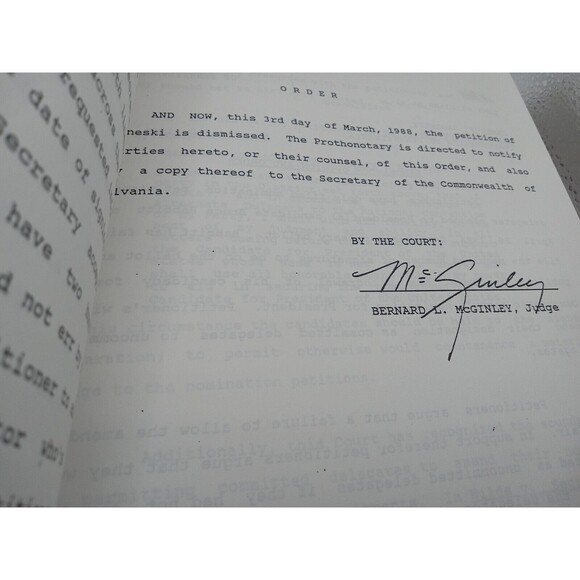 Commonwealth Court of Pennsylvania Election Cases July 1, 1987 - 1994 Book - Picture 5 of 10